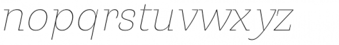 LC Merkén Thin Italic Font LOWERCASE