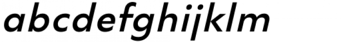 LC Trinidad SemiBold Oblique Font LOWERCASE