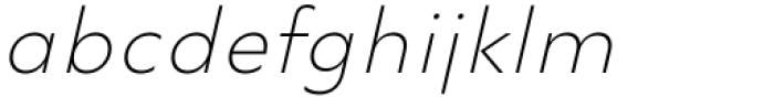 LC Trinidad UltraLight Oblique Font LOWERCASE