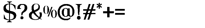 Lchika Font OTHER CHARS