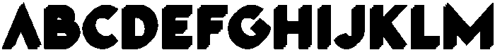 LD-Anaglyph Black-Green Type 3 otf (900) FONT