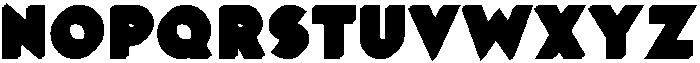 LD-Anaglyph Bold White Type 2 otf (700) Font UPPERCASE