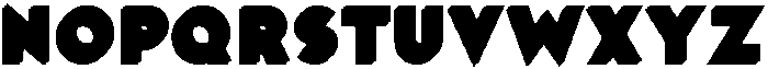 LD-Anaglyph Bold White Type 2 otf (700) Font LOWERCASE
