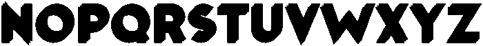 LD-Anaglyph White-Blue Type 3 otf (400) Font LOWERCASE
