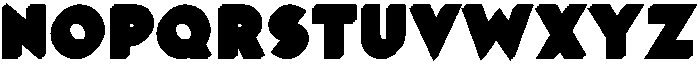 LD-Anaglyph White-Green Type 5 otf (400) Font LOWERCASE