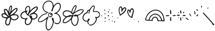 LD-Kidsnote extra-doodles-2 otf (400) Font UPPERCASE