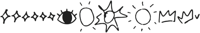 LD-Kidsnote extra-doodles-3 otf (400) Font UPPERCASE