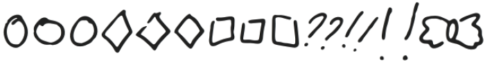 LD-Kidsnote extra-doodles-3 otf (400) Font LOWERCASE