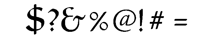 LDR Bracciolini Font OTHER CHARS