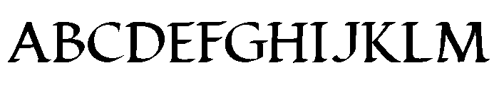 LDR Bracciolini Font UPPERCASE
