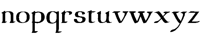 LDR Bracciolini Font LOWERCASE