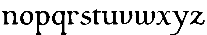 LDR Siniscalchi Font LOWERCASE