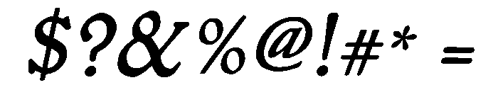 LDR Studia Italic Italic Font OTHER CHARS