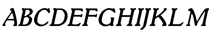 LDR Studia Italic Italic Font UPPERCASE