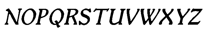 LDR Studia Italic Italic Font UPPERCASE