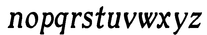 LDR Studia Italic Italic Font LOWERCASE