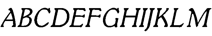 LDR Studia Lite Italic Font UPPERCASE