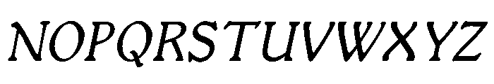LDR Studia Lite Italic Font UPPERCASE