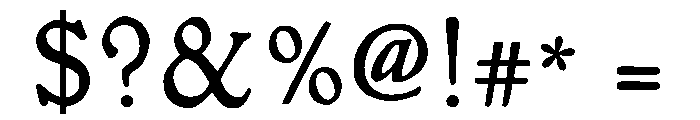 LDR Studia Lite Font OTHER CHARS