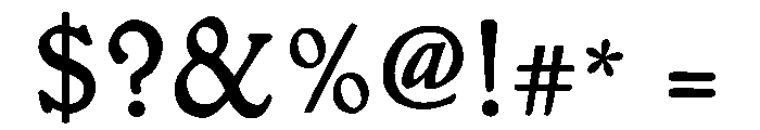 LDR Studia Font OTHER CHARS