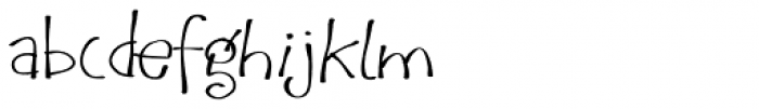 LD Funky Scribble Font LOWERCASE