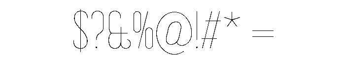 LDNBelgravia Hairline Font OTHER CHARS