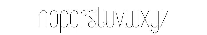 LDNBelgravia Hairline Font LOWERCASE