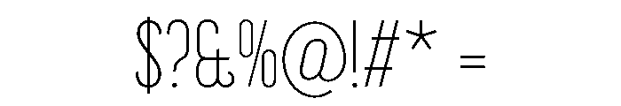 LDNBelgravia Light Font OTHER CHARS