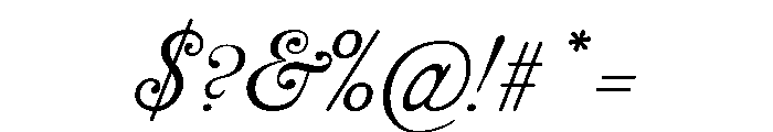 LDNBowScript Regular Font OTHER CHARS