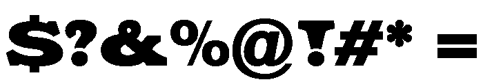 LDNClarendonPosterPro Black Font OTHER CHARS
