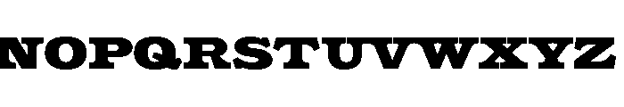 LDNClarendonPosterPro Black Font UPPERCASE