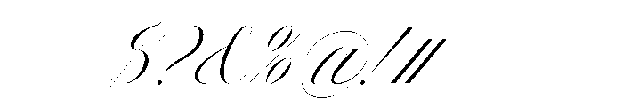 LDNClerkenwellScript Bold Font OTHER CHARS