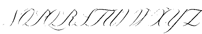 LDNClerkenwellScript Regular Font UPPERCASE