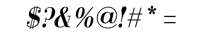 LDNFarringdon BoldItalic Font OTHER CHARS