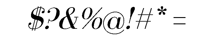 LDNFarringdon Italic Font OTHER CHARS
