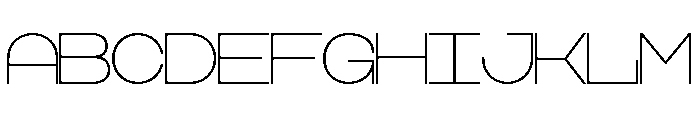 LDNGoldenSquare Thin Font UPPERCASE