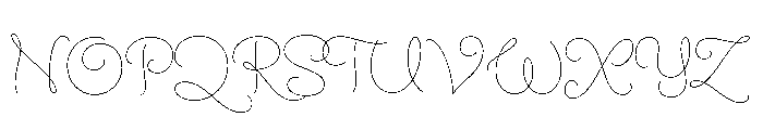 LDNKewScript Thin Font UPPERCASE