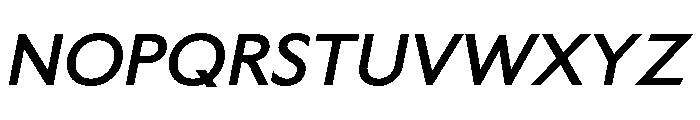 LDNKono BoldItalic Font UPPERCASE