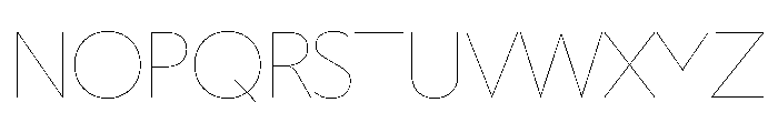 LDNKono Hairline Font UPPERCASE