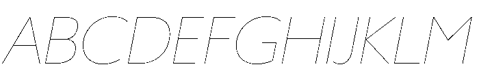 LDNKono HairlineItalic Font UPPERCASE