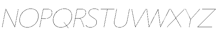 LDNKono HairlineItalic Font UPPERCASE