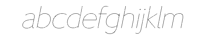 LDNKono HairlineItalic FONT