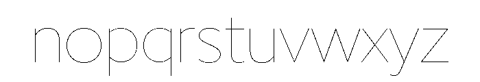 LDNKono Hairline Font LOWERCASE