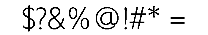 LDNKono Light Font OTHER CHARS