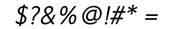 LDNKono MediumItalic Font OTHER CHARS