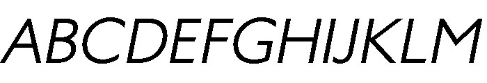 LDNKono MediumItalic Font UPPERCASE