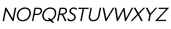 LDNKono MediumItalic Font UPPERCASE
