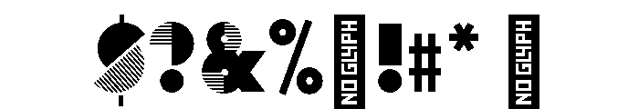 LDNMentalBlock Linear Font OTHER CHARS