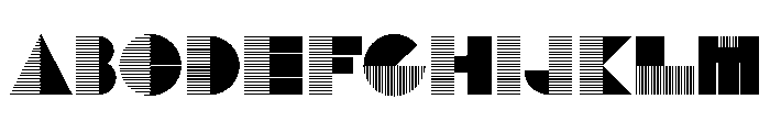LDNMentalBlock Linear Font UPPERCASE