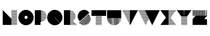 LDNMentalBlock Linear Font UPPERCASE